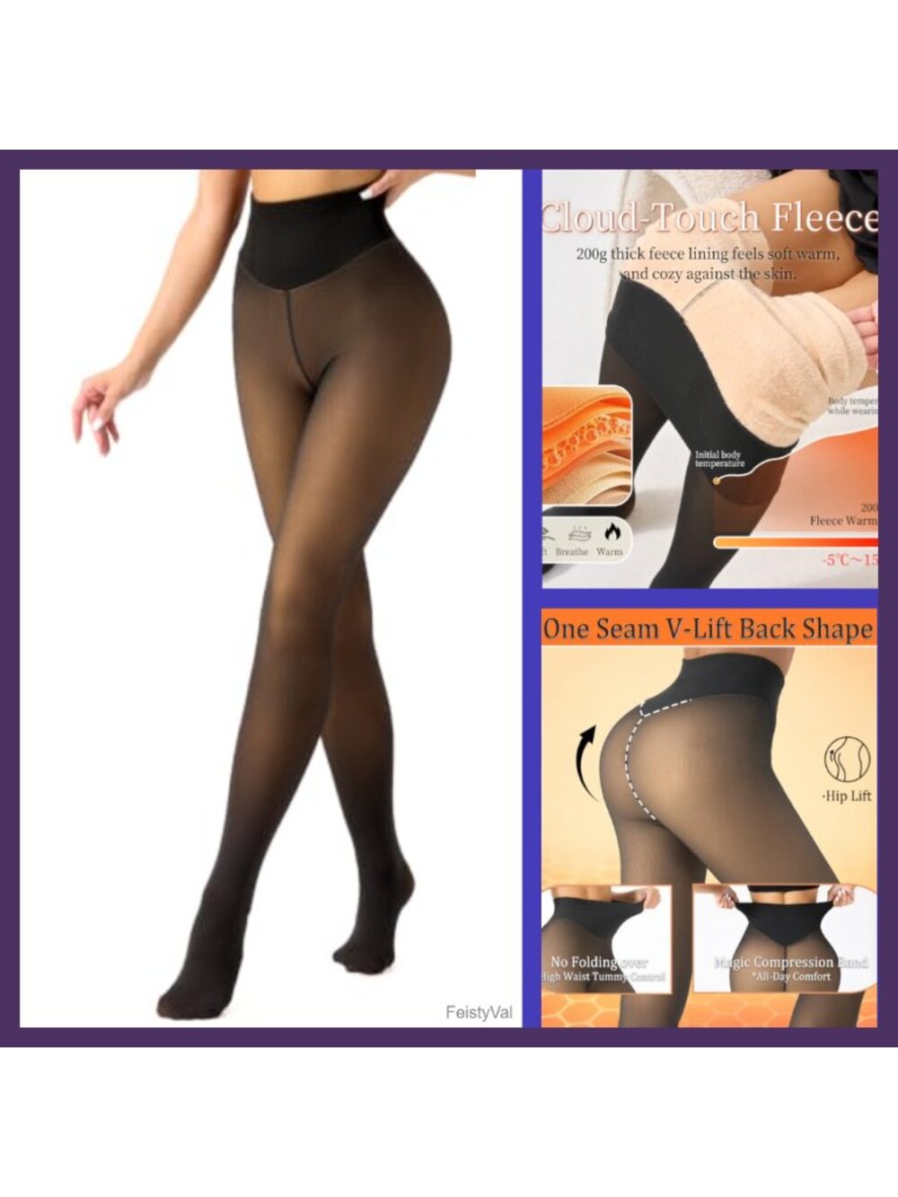 Fleece Lined Thermal Tights Women Winter Leggings Shapewear